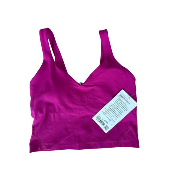 (6) $68 NWT Lululemon Align Tank Top *Light Support, A/B Cup Ripened Raspberry - Picture 7 of 8